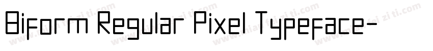 Biform Regular Pixel Typeface字体转换